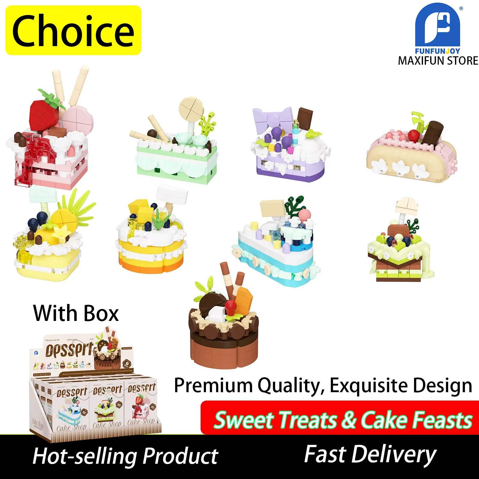 Торт на день рождения, мини-торт, строительный блок, игрушечная модель, украшение для дома, настольный десерт, еда, образовательная игрушка, детский подарок для взрослых
Торт на день рождения, мини-торт, строительный блок, игрушечная модель, украшение для дома, настольный десерт, еда, образовательная игрушка, детский подарок для взрослых