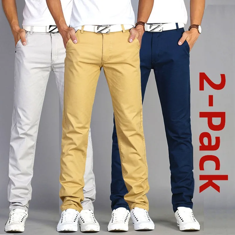 Мужские хлопковые повседневные брюки Slim Fit, прямого кроя, тонкие, универсальные, осенние, молодежные, длинные, в корейском стиле, модные, для отдыха
Мужские хлопковые повседневные брюки Slim Fit, прямого кроя, тонкие, универсальные, осенние, молодежные, длинные, в корейском стиле, модные, для отдыха