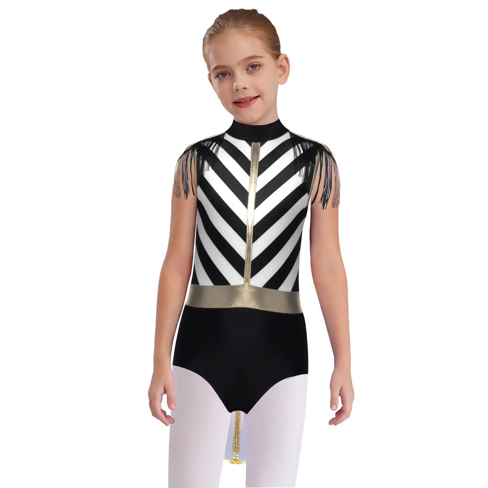 Kids Girls Halloween Ringmaster Circus Costume Sleeveless Tassel Striped Jumpsuit Tailcoat for Christmas Party Carnival Dress Up
Kids Girls Halloween Ringmaster Circus Costume Sleeveless Tassel Striped Jumpsuit Tailcoat for Christmas Party Carnival Dress Up