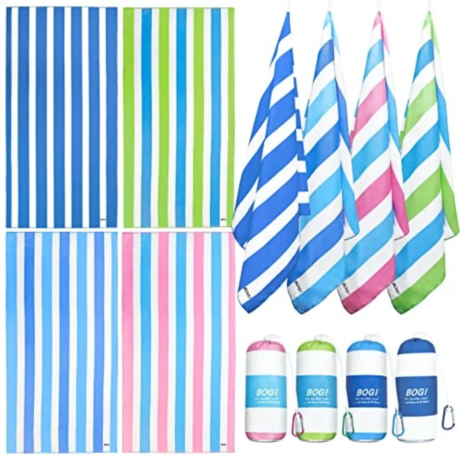 4 Pack Microfiber Beach Towel Set for Travel Bath Beach Swim Gym Yoga Lightweight Quick-Dry Blue Towels
4 Pack Microfiber Beach Towel Set for Travel Bath Beach Swim Gym Yoga Lightweight Quick-Dry Blue Towels