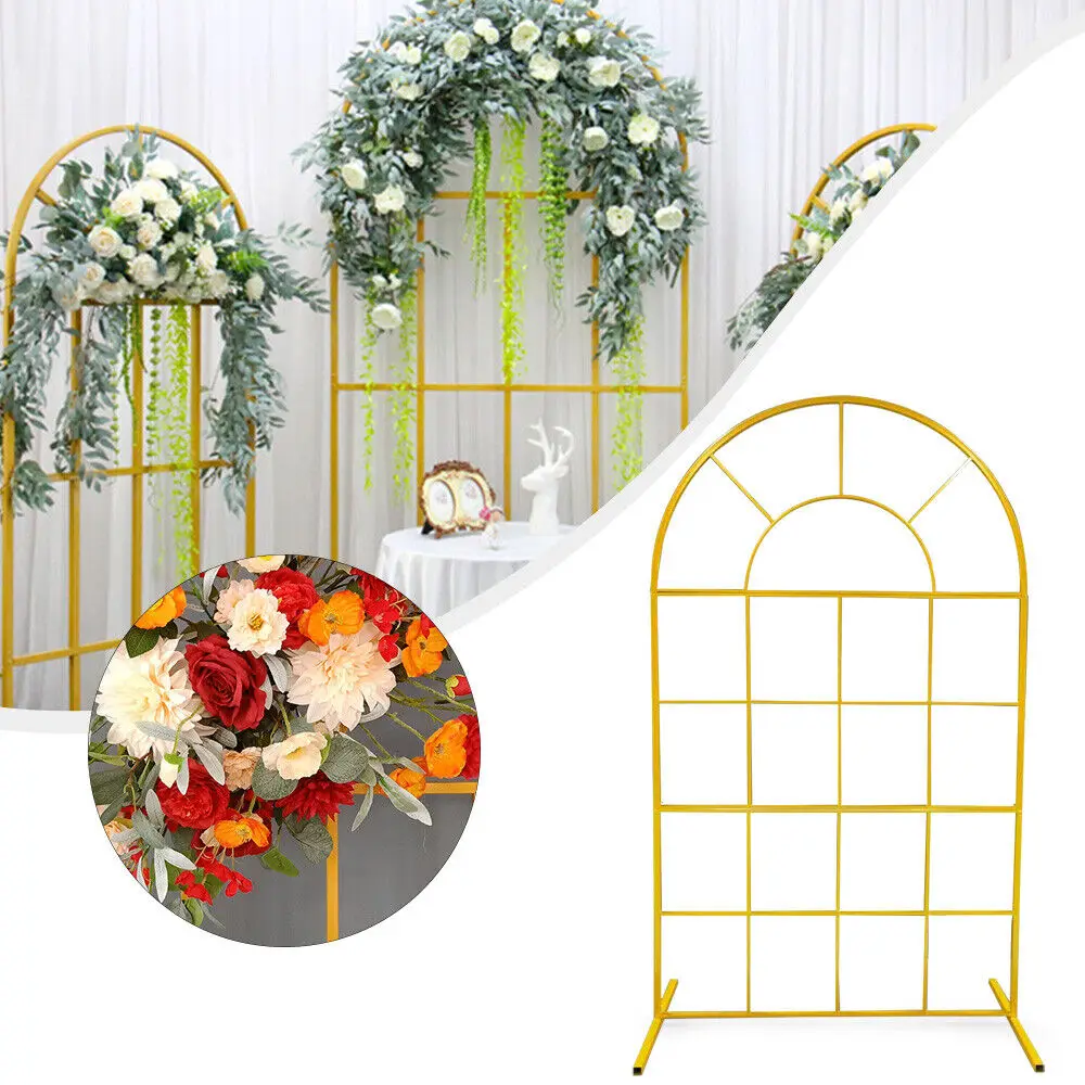 2m Wedding Arch Backdrop Stand Metal Rack Wedding Party Flower Props Decor Frame
2m Wedding Arch Backdrop Stand Metal Rack Wedding Party Flower Props Decor Frame