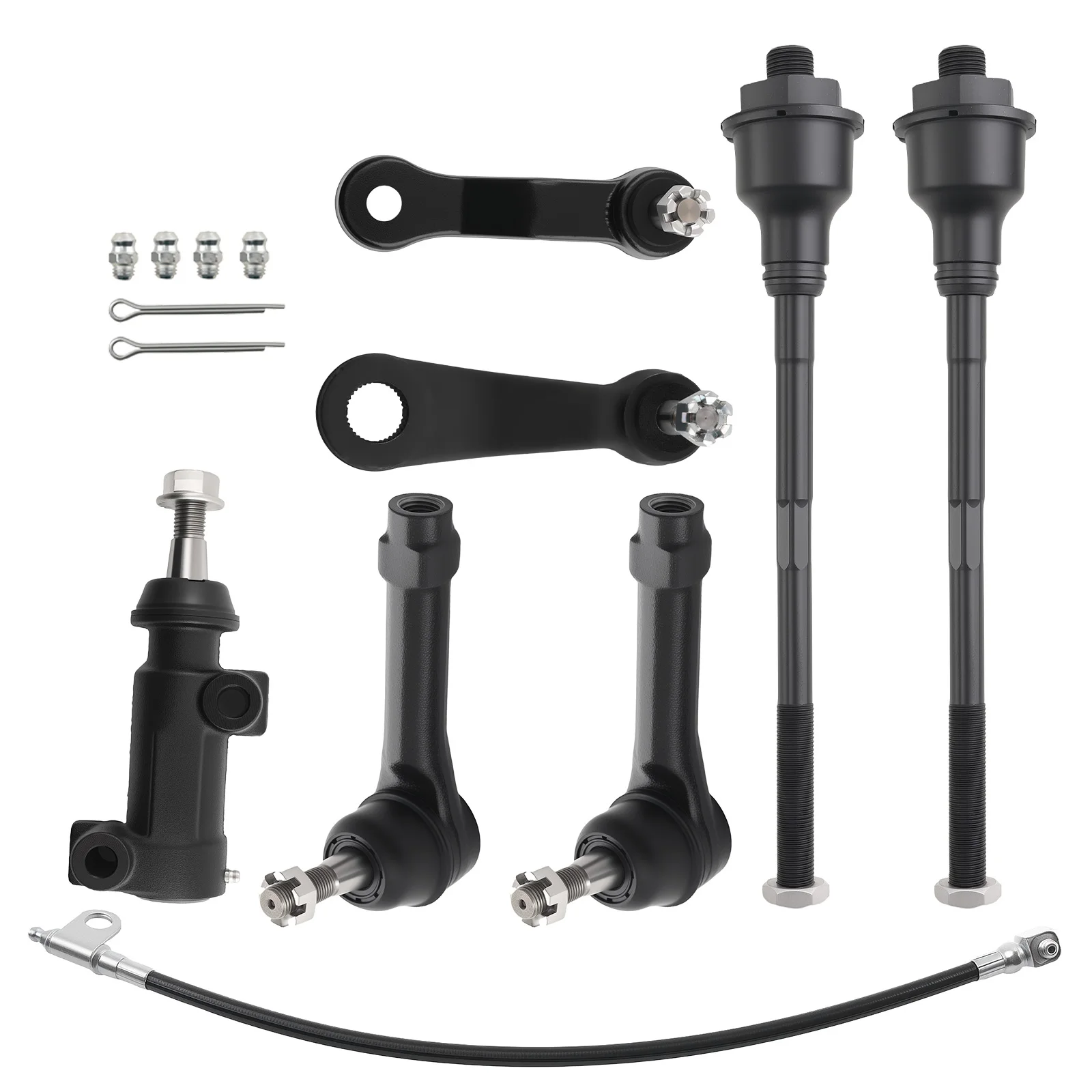 Front Tie Rods Pitman Idler Arms Kit for 1999-2006 Chevy Silverado Sierra 1500
Front Tie Rods Pitman Idler Arms Kit for 1999-2006 Chevy Silverado Sierra 1500