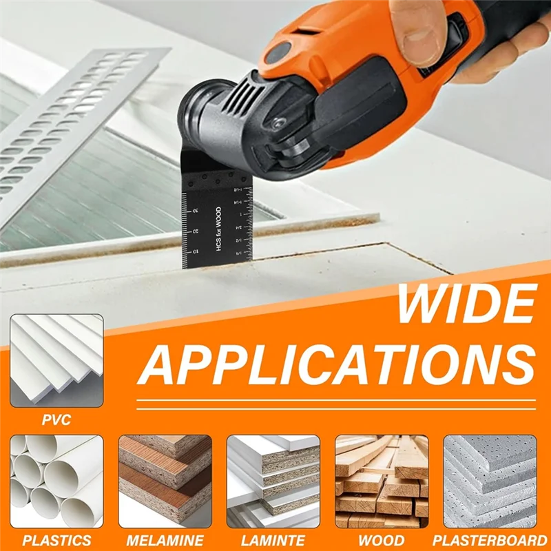 A63K-Multitool Blades,10Pcs Oscillating Saw Blades,Professional Wood Metal Multi Tool Blade Universal Quick Release Saw Blade
A63K-Multitool Blades,10Pcs Oscillating Saw Blades,Professional Wood Metal Multi Tool Blade Universal Quick Release Saw Blade