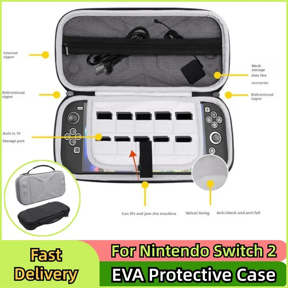 For Nintendo Switch 2 Portable Hand Storage Bags EVA Protective Case Waterproof Oxford Cloth Protective Travel Bag For Switch
For Nintendo Switch 2 Portable Hand Storage Bags EVA Protective Case Waterproof Oxford Cloth Protective Travel Bag For Switch