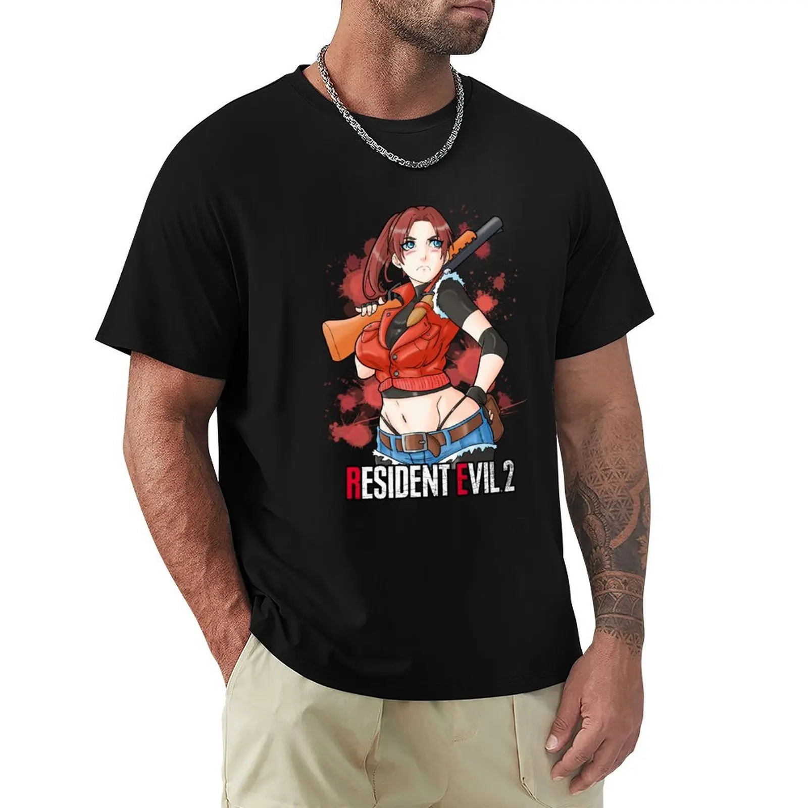 Claire Redfield T-Shirt plus size clothes luxury designer T-shirts for men cotton
Claire Redfield T-Shirt plus size clothes luxury designer T-shirts for men cotton
