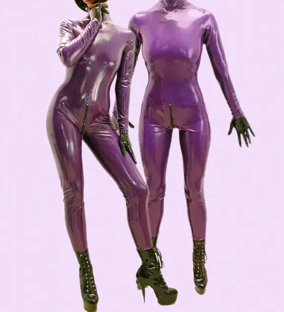 Fetishism 100%Latex Rubber Suit Purple Uniform CatSuit Gloves Zipper Full Cover0.4MM Cosplay Manual customization
Fetishism 100%Latex Rubber Suit Purple Uniform CatSuit Gloves Zipper Full Cover0.4MM Cosplay Manual customization
