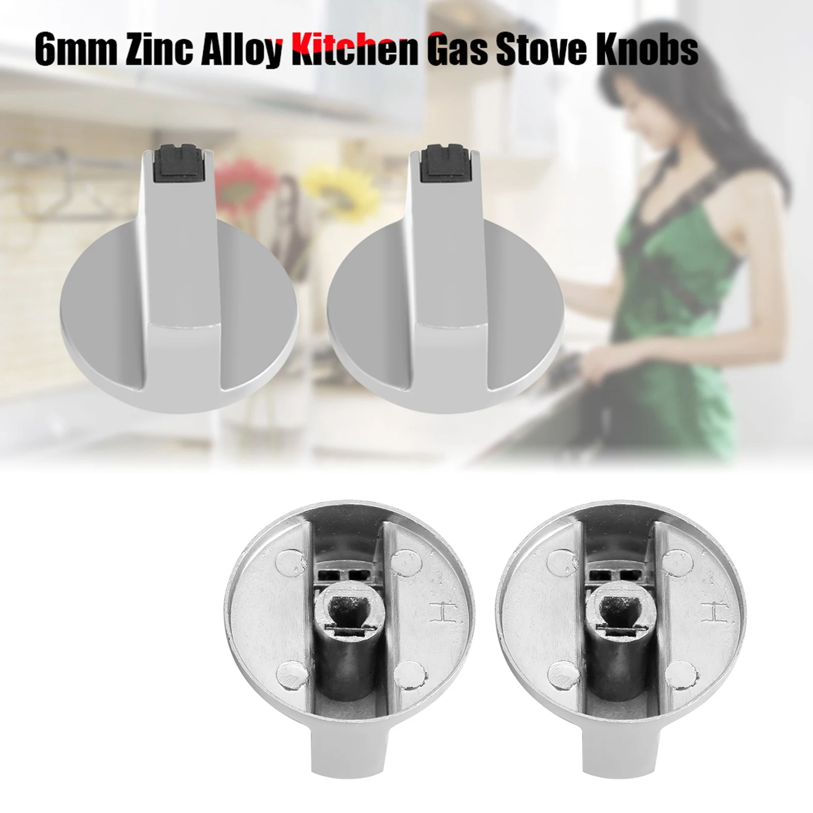 6mm Zinc Alloy Gas Stove Knobs Universal Fit Home Kitchen Cooker Oven Cooktop Metal Control Knobs Heat Resistant Easy Install
6mm Zinc Alloy Gas Stove Knobs Universal Fit Home Kitchen Cooker Oven Cooktop Metal Control Knobs Heat Resistant Easy Install