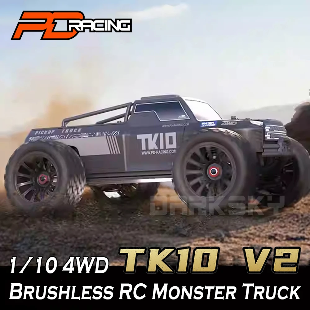 PD RACING 1/10 RC Monster Truck TK10 V2 4WD Бесщеточный RTR Электрическая модель автомобиля с дистанционным управлением для взрослых и детей, игрушки
PD RACING 1/10 RC Monster Truck TK10 V2 4WD Бесщеточный RTR Электрическая модель автомобиля с дистанционным управлением для взрослых и детей, игрушки