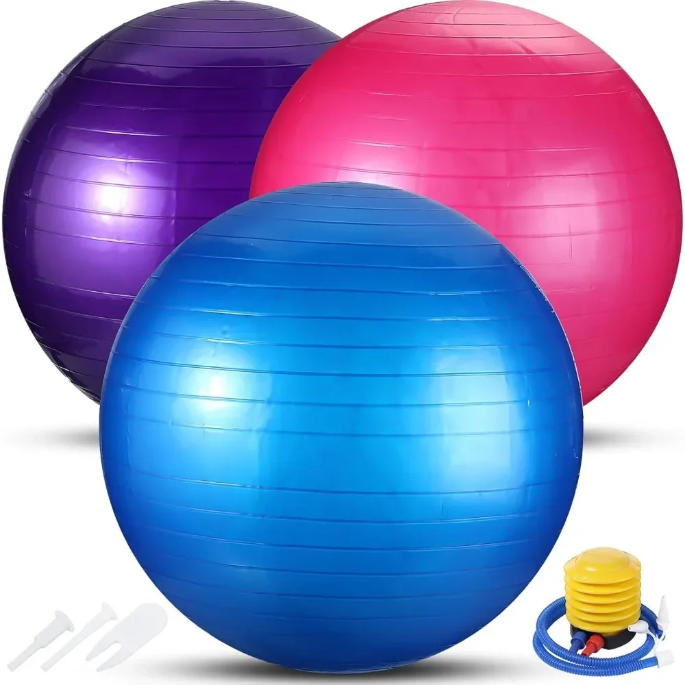 3 Piece Inflatable Yoga Exercise Ball Set for Pregnancy Pilates Core Workout Stability Balance Home Office Fitness 330lbs
3 Piece Inflatable Yoga Exercise Ball Set for Pregnancy Pilates Core Workout Stability Balance Home Office Fitness 330lbs