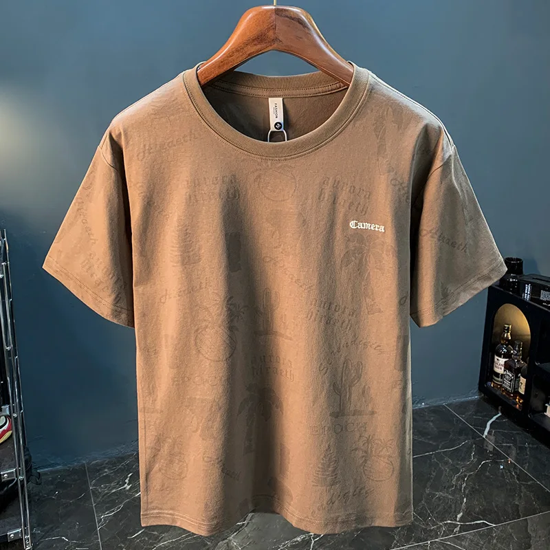 Summer men's T-shirt 2024 fashionable full-body printed half-sleeve men's stretch combed cotton breathable casual top
Summer men's T-shirt 2024 fashionable full-body printed half-sleeve men's stretch combed cotton breathable casual top