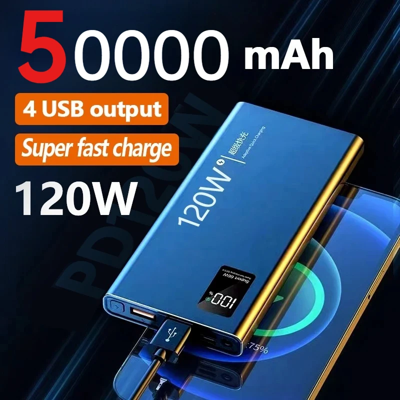 3C Certified 80000mAh 120W Super Fast Charge Power Bank Digital Display Portable for iPhone Xiaomi Fast Delivery
3C Certified 80000mAh 120W Super Fast Charge Power Bank Digital Display Portable for iPhone Xiaomi Fast Delivery