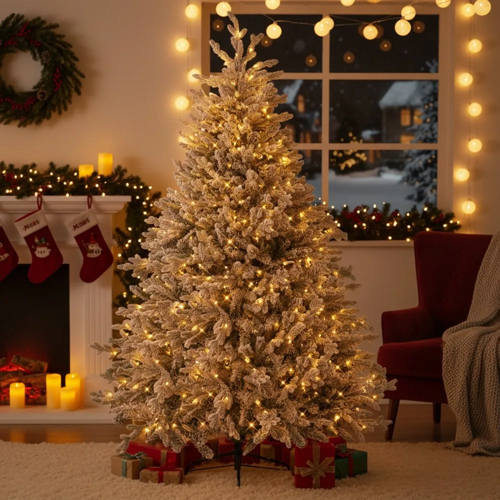 Рождественская елка 7 футов Искусственный зеленый/белый праздник со светом и бесступенчатым затемнением
Рождественская елка 7 футов Искусственный зеленый/белый праздник со светом и бесступенчатым затемнением