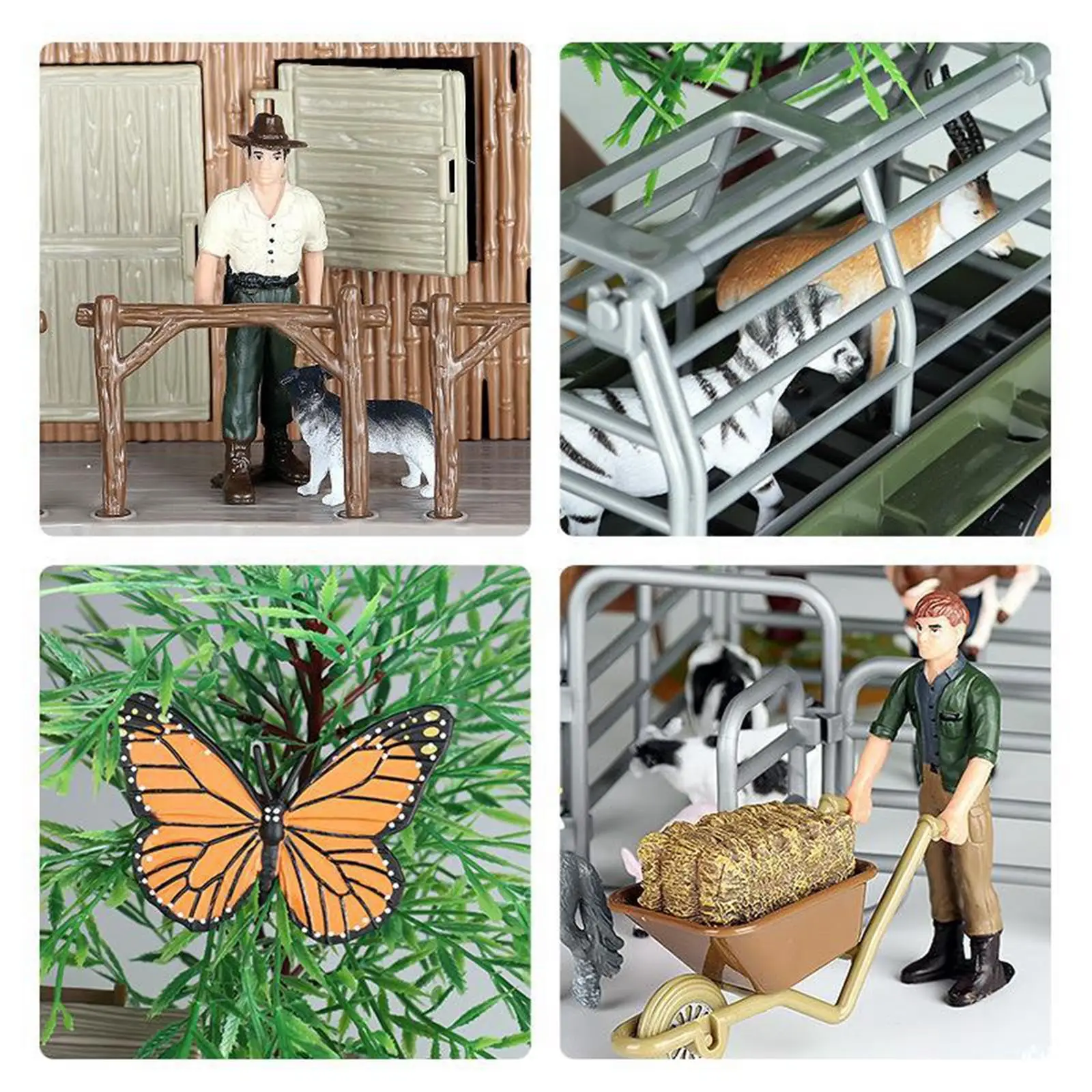 Farm Animal Model Playset Chicken Dog Cow Goat Sheep Figures for Boys Girls
Farm Animal Model Playset Chicken Dog Cow Goat Sheep Figures for Boys Girls