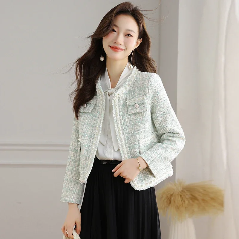 French Style Women's Suit Jacket Short Coat 2024 Autumn and Winter Socialite Elegant Coat High-end O-Neck Office Lady Suit Top
French Style Women's Suit Jacket Short Coat 2024 Autumn and Winter Socialite Elegant Coat High-end O-Neck Office Lady Suit Top