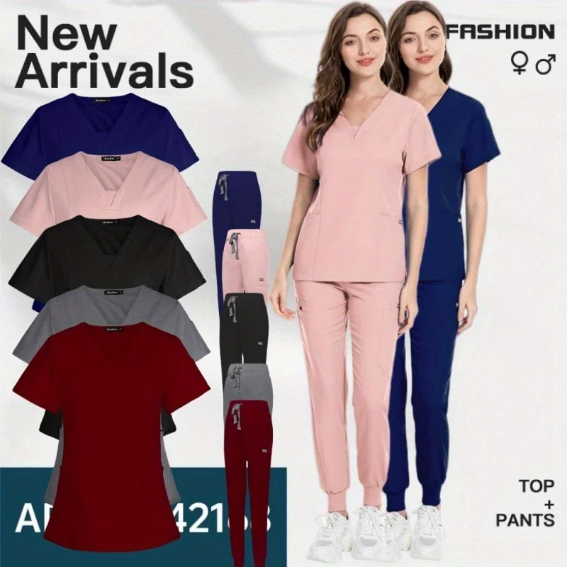 Two Piece Frosted Short Sleeved Set Suitable for Pet Hospitals Beauty Salons Doctors Nurses Nursing Staff Work Clothes Set
Two Piece Frosted Short Sleeved Set Suitable for Pet Hospitals Beauty Salons Doctors Nurses Nursing Staff Work Clothes Set