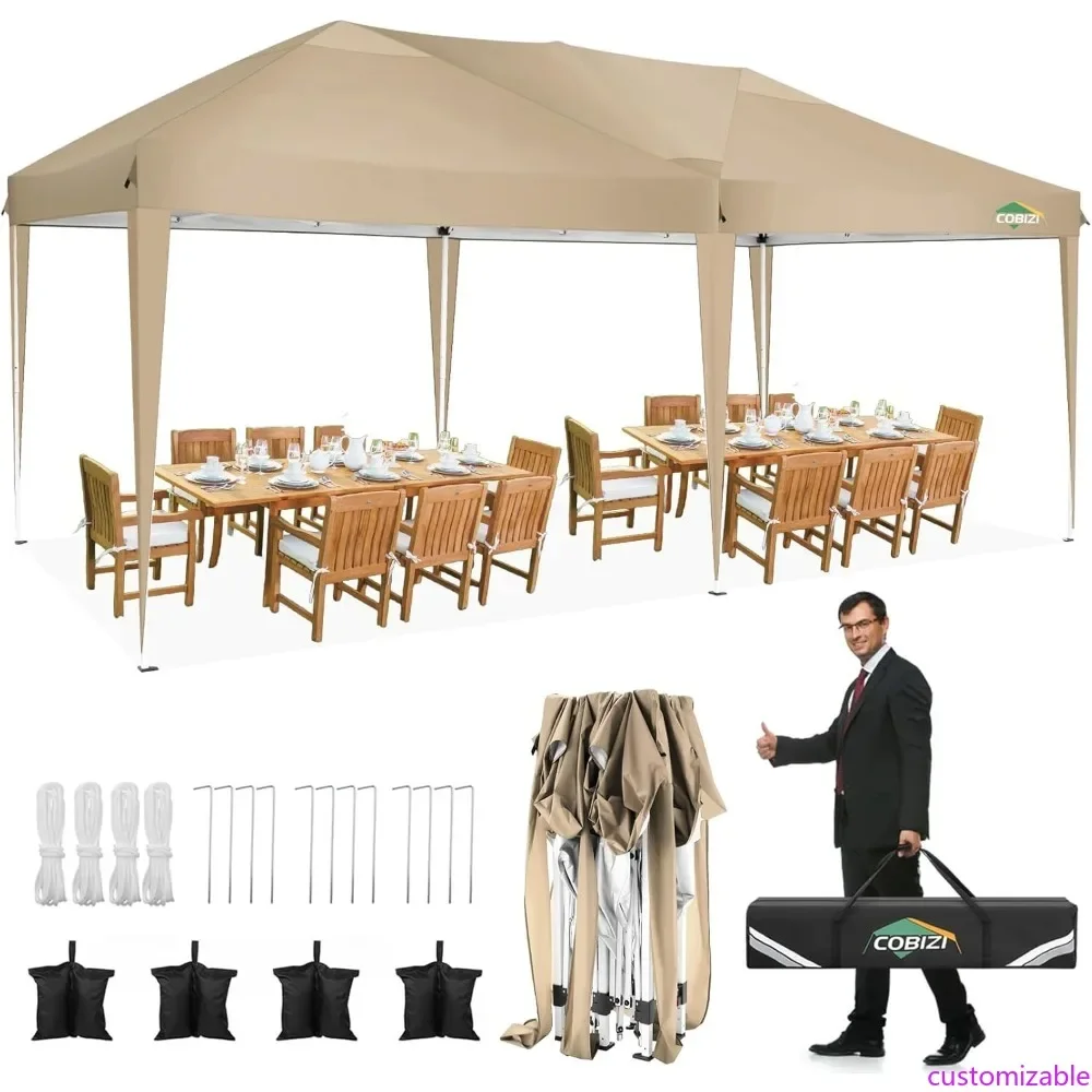 10x20 Pop up Canopy Tent Without Sidewall, Waterproof Portable Outdoor Canopy 10x20 Ez up Instant Shelter Tent for Parties, Wed
10x20 Pop up Canopy Tent Without Sidewall, Waterproof Portable Outdoor Canopy 10x20 Ez up Instant Shelter Tent for Parties, Wed