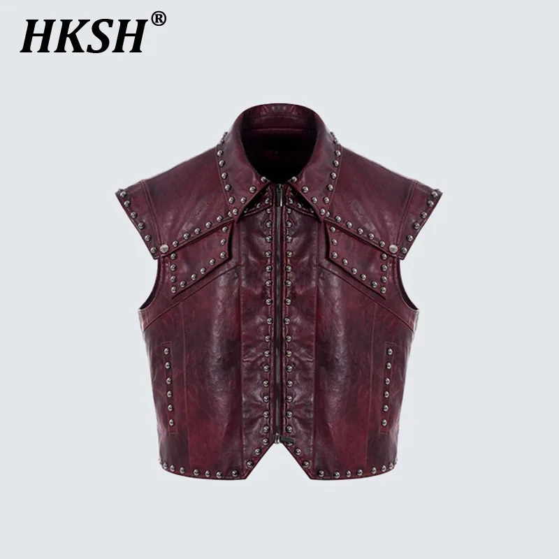 HKSH весна осень новая мужская оригинальная мода тяжелый стильный кожаный жилет с заклепками в стиле панк модная куртка популярные топы Ins HK6134
HKSH весна осень новая мужская оригинальная мода тяжелый стильный кожаный жилет с заклепками в стиле панк модная куртка популярные топы Ins HK6134