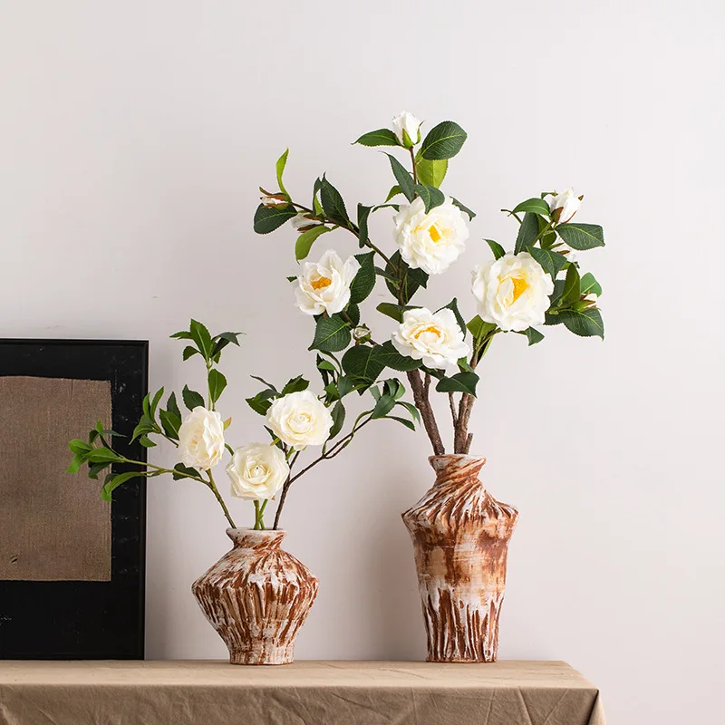 CAPIRON Rustic Terracotta Vase Distressed Finish Farmhouse Vintage Pottery Decor Home Living Room Table Shelf Mantel Entryway 
CAPIRON Rustic Terracotta Vase Distressed Finish Farmhouse Vintage Pottery Decor Home Living Room Table Shelf Mantel Entryway