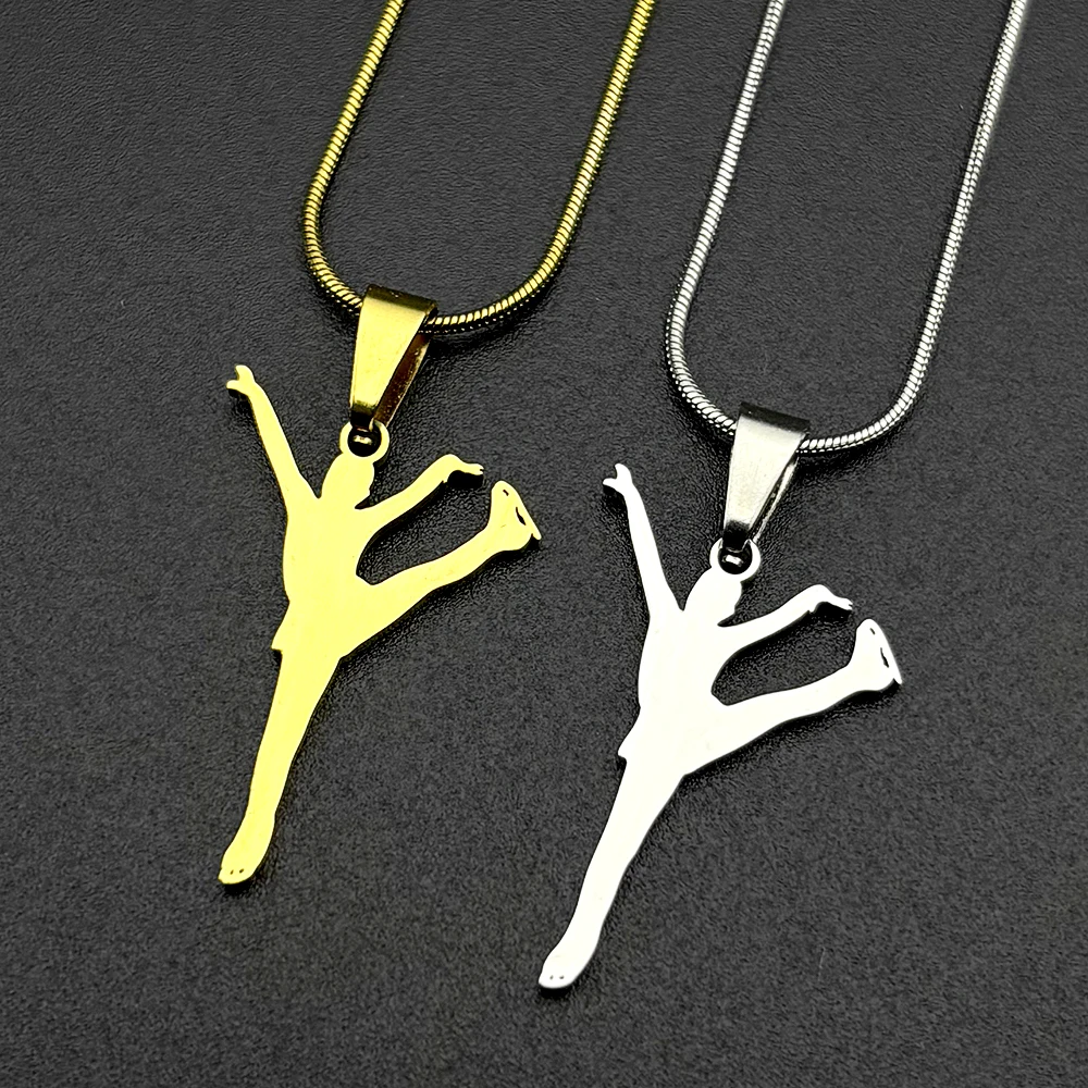 Elegant Figure Skating Chain For Women Men Stainless Steel Gold Color Rhythmic Gymnastics Dance Art Necklace Jewelry Accessory
Elegant Figure Skating Chain For Women Men Stainless Steel Gold Color Rhythmic Gymnastics Dance Art Necklace Jewelry Accessory