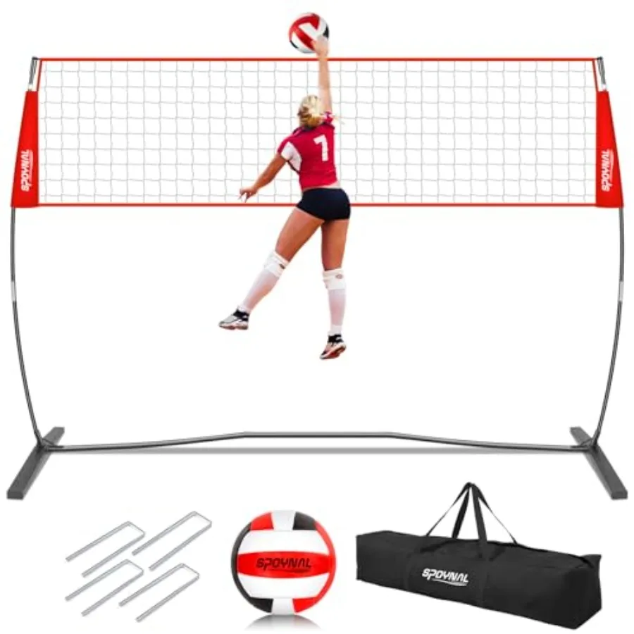 Backyard and indoor volleyball training: freestanding portable net durable polyester mesh black with silver poles adjustable he
Backyard and indoor volleyball training: freestanding portable net durable polyester mesh black with silver poles adjustable he
