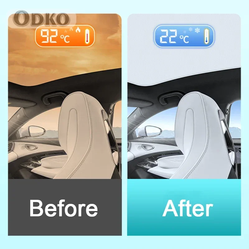 Roof Sunshade For Tesla Model Y 2019-2021 2022 2023 Car Electrostatic Adsorption Sunroof Sunshade Skylight Blind Shading Sticker
Roof Sunshade For Tesla Model Y 2019-2021 2022 2023 Car Electrostatic Adsorption Sunroof Sunshade Skylight Blind Shading Sticker