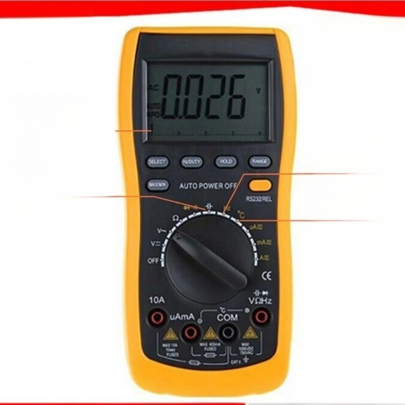 Automatic range intelligent digital multimeter Digital multi-purpose, with computer interface
Automatic range intelligent digital multimeter Digital multi-purpose, with computer interface