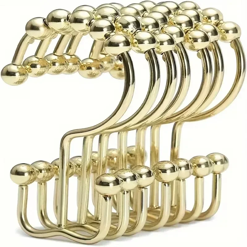 2026 New Model Advanced 12 Pack Rust Proof Metal Shower Curtain Hooks Double Glide Curtain Rings For Bathroom Rods
2026 New Model Advanced 12 Pack Rust Proof Metal Shower Curtain Hooks Double Glide Curtain Rings For Bathroom Rods