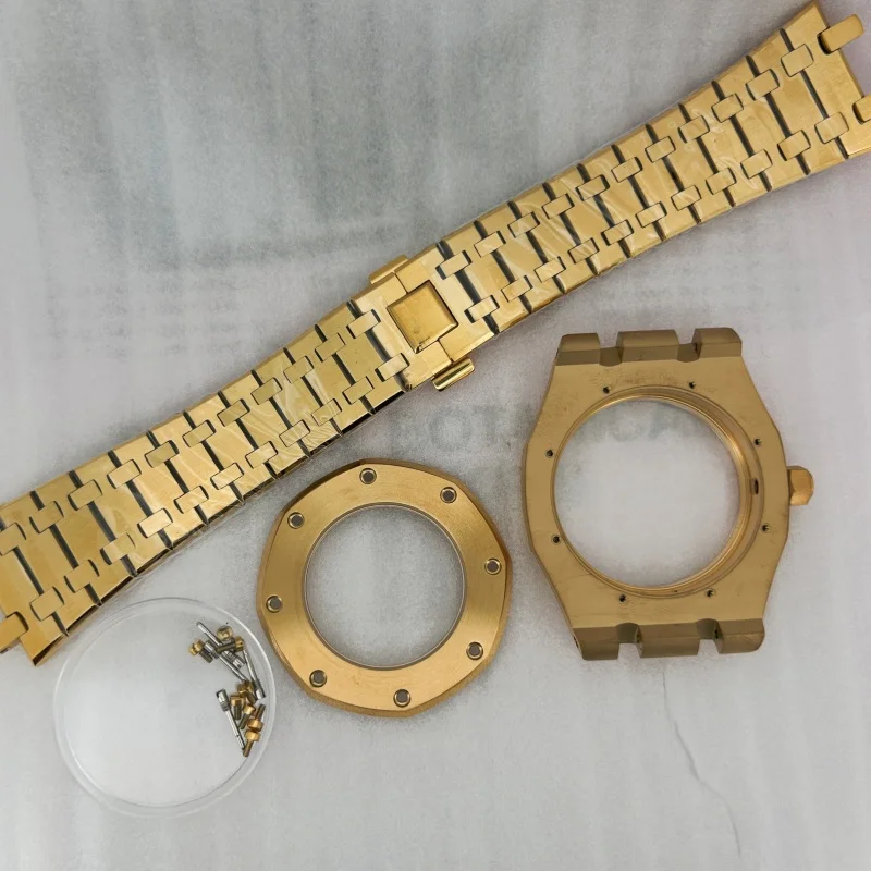 Modified 41MM Stainless Steel Watchband Case Sapphire Glass Suitable for Oakap NH35 NH36 Movement Watch Accessories 31.8mm Dial
Modified 41MM Stainless Steel Watchband Case Sapphire Glass Suitable for Oakap NH35 NH36 Movement Watch Accessories 31.8mm Dial
