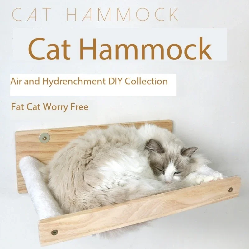 Cat Wall Perch Stand Furniture Cage Mounted Wall Hammock Durable Wooden Frame Comfort Hammock Pet Supplies Cat Shelf Hamster
Cat Wall Perch Stand Furniture Cage Mounted Wall Hammock Durable Wooden Frame Comfort Hammock Pet Supplies Cat Shelf Hamster