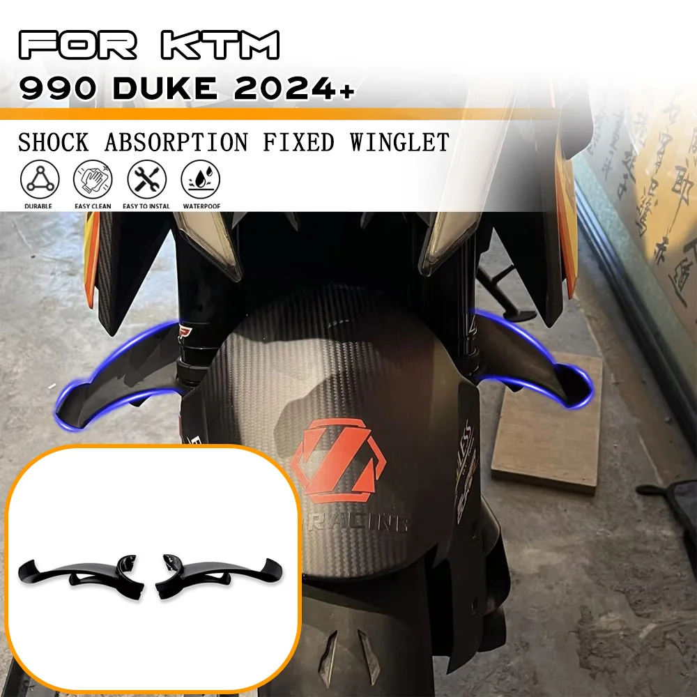For KTM 990 DUKE 2024+ Motorcycle Front Shock Absorption Fixed Winglet GP Wings Duke 990 Spoiler Wing Air Deflector Accessories
For KTM 990 DUKE 2024+ Motorcycle Front Shock Absorption Fixed Winglet GP Wings Duke 990 Spoiler Wing Air Deflector Accessories