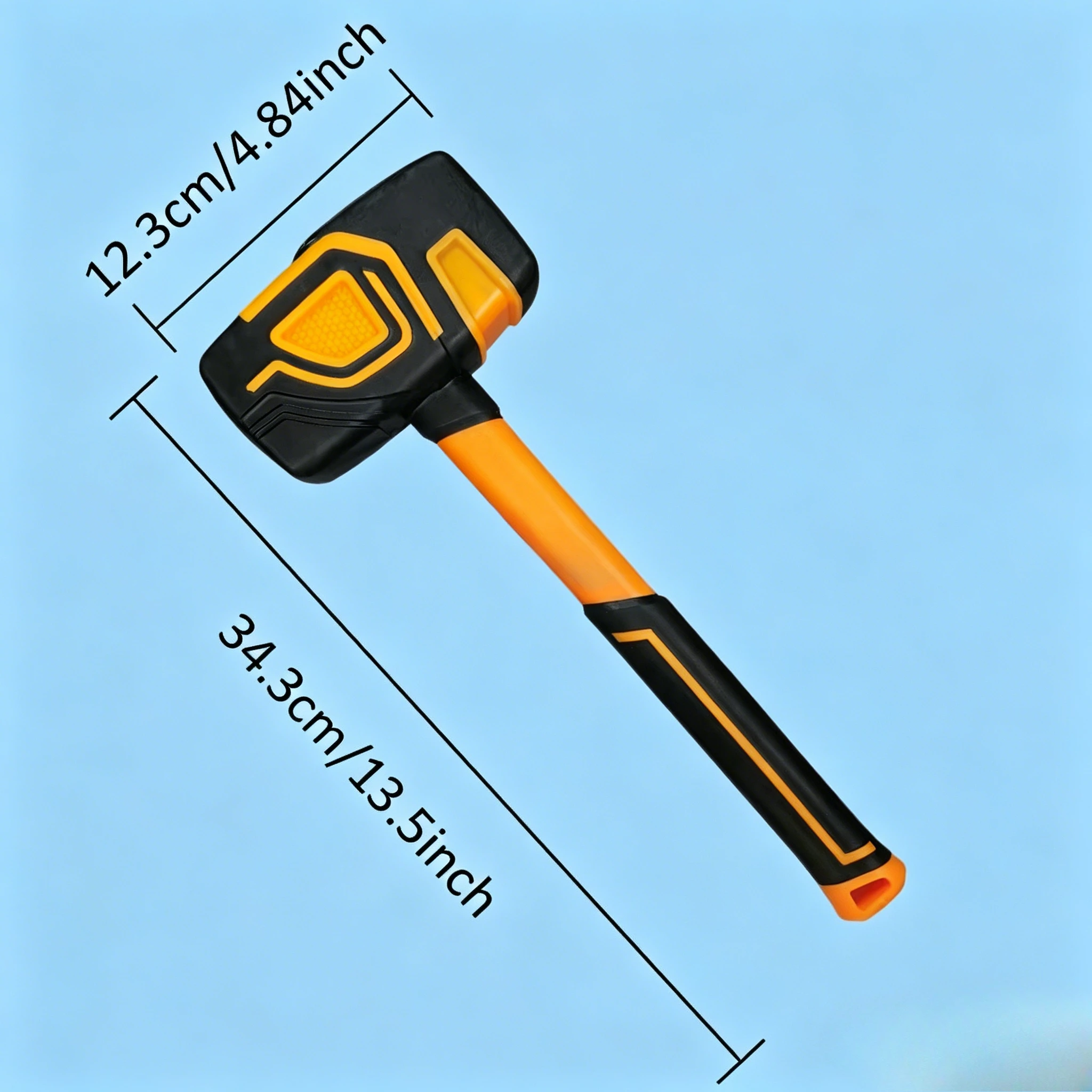 Professional Square Rubber Mallet Multifunctional Tile Percussion Hammer Non-slip Construction Repair Hand Tool
Professional Square Rubber Mallet Multifunctional Tile Percussion Hammer Non-slip Construction Repair Hand Tool
