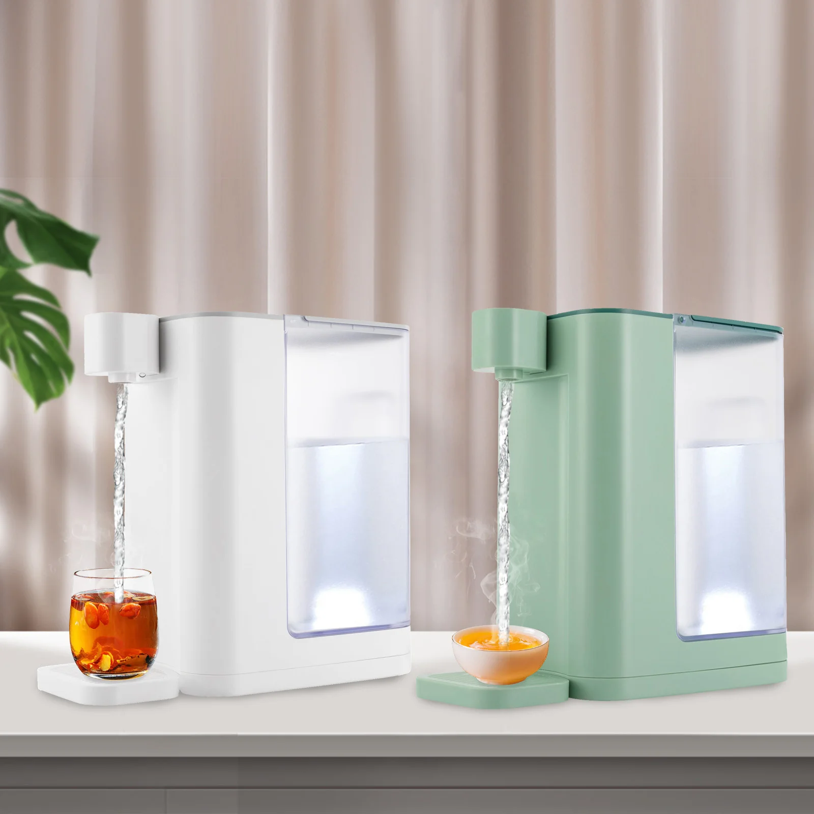 White/Green 1600W Instant Water Dispenser With 3L Water Tank Capacity And 5 Temperature Adjustable Water Dispensers
White/Green 1600W Instant Water Dispenser With 3L Water Tank Capacity And 5 Temperature Adjustable Water Dispensers