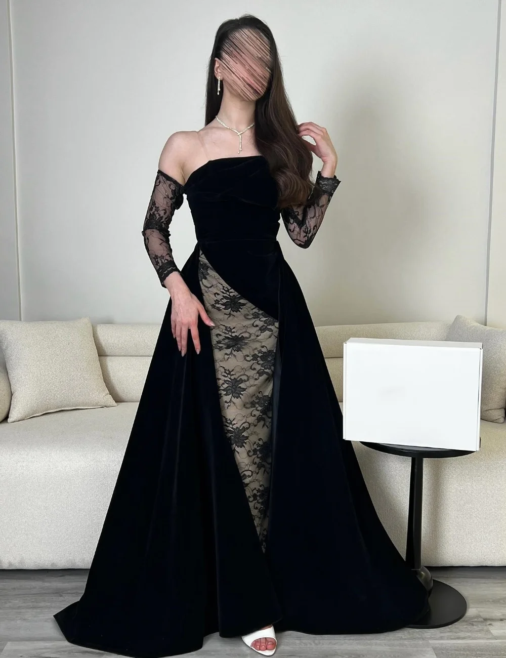 Customized Black Modern Style High Quality Velour Pleat Lace A-line Strapless Long Dresses Evening Dresses for Woman Fashion
Customized Black Modern Style High Quality Velour Pleat Lace A-line Strapless Long Dresses Evening Dresses for Woman Fashion