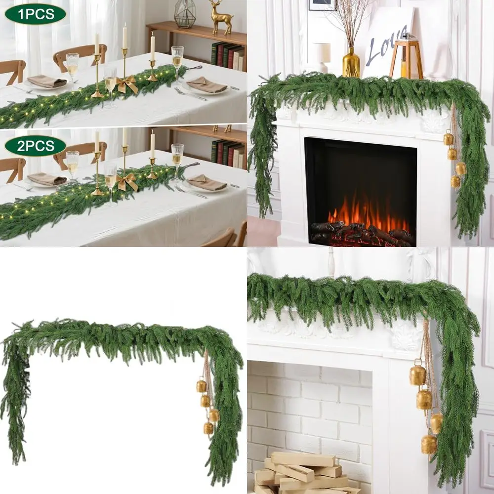 9 Ft Long Real Touch Winter Pine Garlands, Artificial Greenery for Christmas, Indoor/Outdoor Decorations
9 Ft Long Real Touch Winter Pine Garlands, Artificial Greenery for Christmas, Indoor/Outdoor Decorations