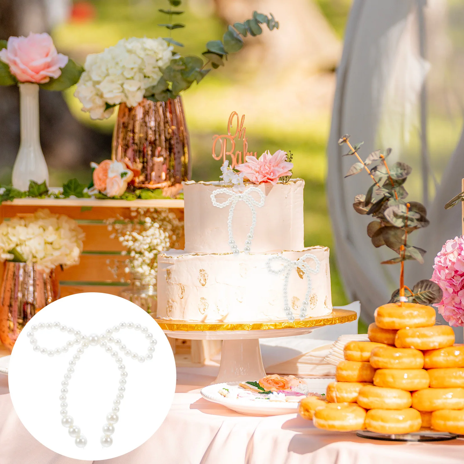 10Pcs Fake Pearl Bowknot Cake Decoration Cupcake Toppers Wedding Birthday Bridal Shower Party Decoration
10Pcs Fake Pearl Bowknot Cake Decoration Cupcake Toppers Wedding Birthday Bridal Shower Party Decoration