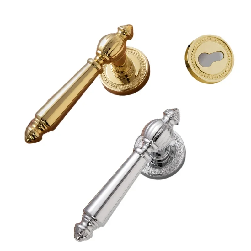 Zinc Alloy light luxury Door Lock Set Modern Chrome Gold Interior Bedroom Bathroom Double Wood Door Lever Set Door Handle Knob
Zinc Alloy light luxury Door Lock Set Modern Chrome Gold Interior Bedroom Bathroom Double Wood Door Lever Set Door Handle Knob