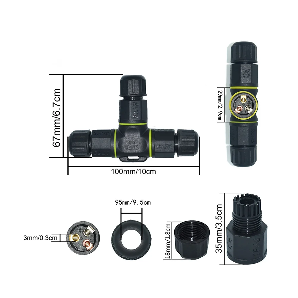 Водонепроницаемый проводной разъем, 3-контактный, 3-контактный герметичный кабельный ввод, распределительная коробка для автомобильного светодиодного источника питания, черный водонепроницаемый разъем
Водонепроницаемый проводной разъем, 3-контактный, 3-контактный герметичный кабельный ввод, распределительная коробка для автомобильного светодиодного источника питания, черный водонепроницаемый разъем