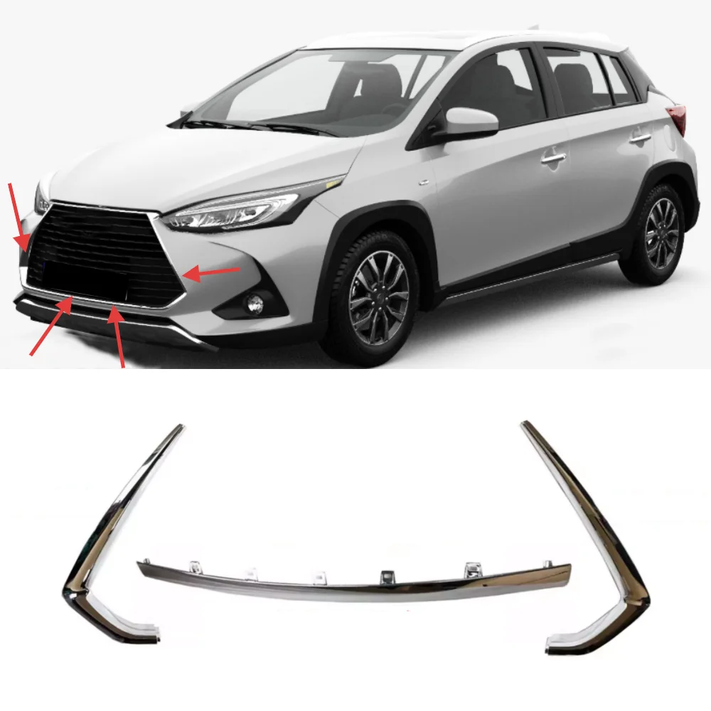 For Toyota Yaris L 2019-2024 car front bumper grille electroplated decorative strip
For Toyota Yaris L 2019-2024 car front bumper grille electroplated decorative strip