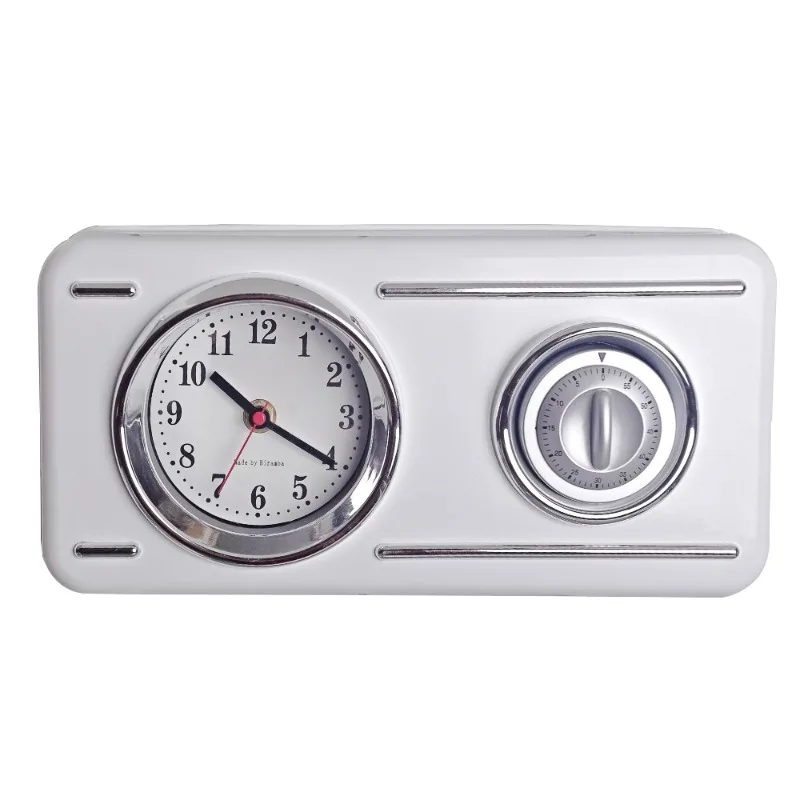 Medieval retro iron shell clock silent living room countdown ringing kitchen wall clock
Medieval retro iron shell clock silent living room countdown ringing kitchen wall clock