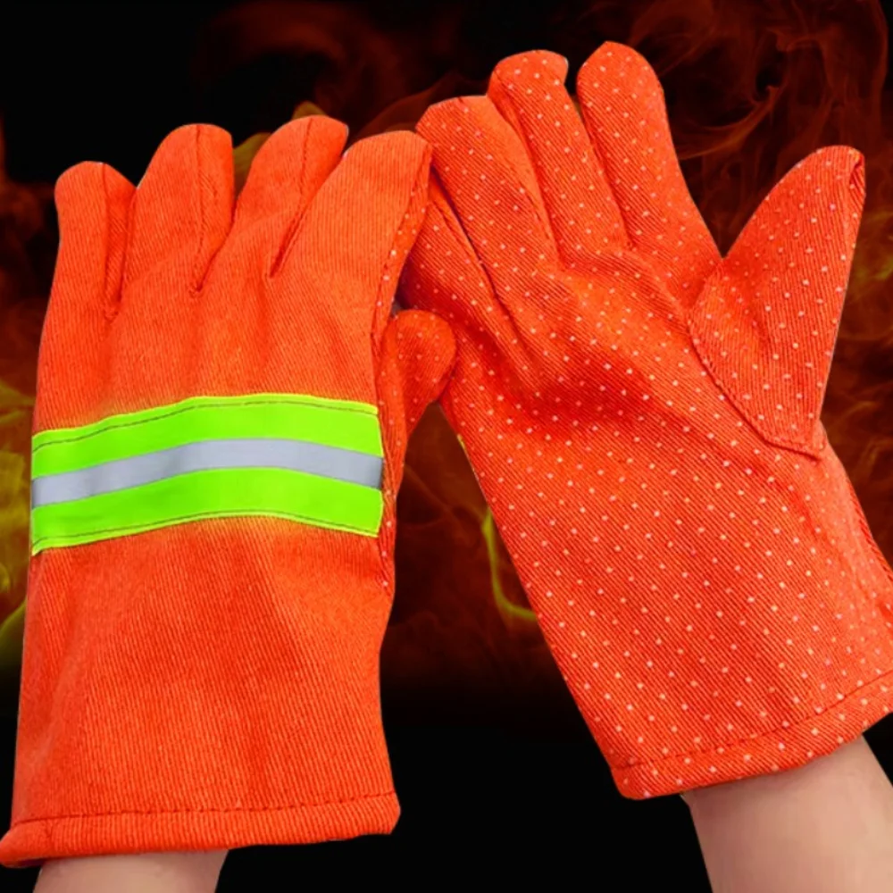 Thicken Fireman Gloves Heat Resistant Orange Flame Retardant Gloves Wear Resistant Fire Resistant Gloves Welding 
Thicken Fireman Gloves Heat Resistant Orange Flame Retardant Gloves Wear Resistant Fire Resistant Gloves Welding