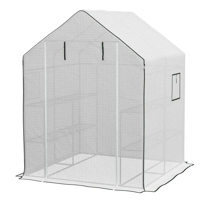Outsunny 01-0472 Replacement Cover, 55" x 56.25" x 74.75" Walk-in Greenhouse Cover Reinforced Anti-Tear PE Hot House Cover, White
Outsunny 01-0472 Replacement Cover, 55" x 56.25" x 74.75" Walk-in Greenhouse Cover Reinforced Anti-Tear PE Hot House Cover, White
