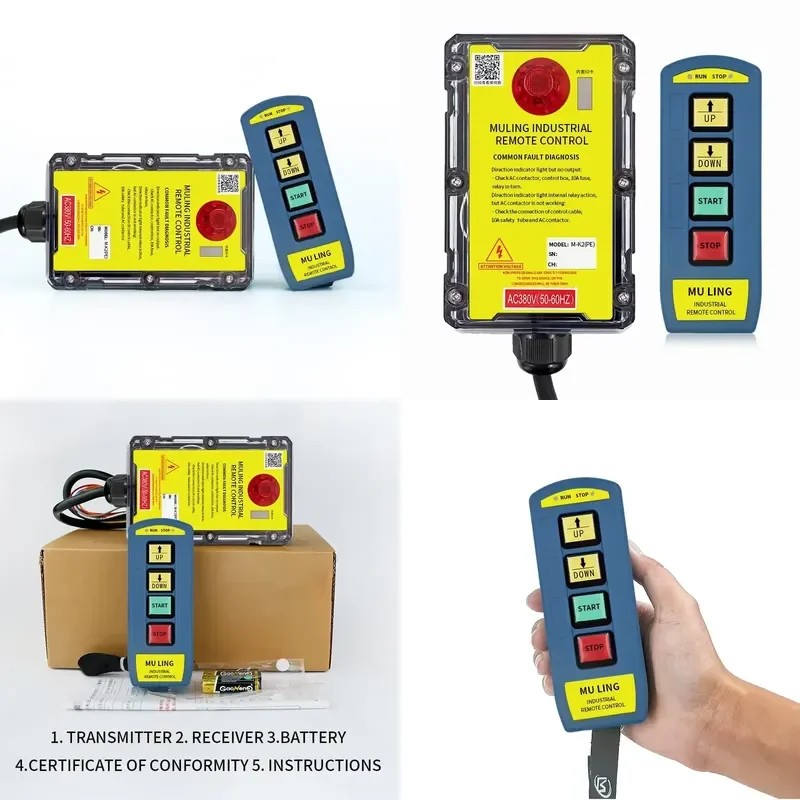 ML-K2 Electric Hoist Crane Waterproof Function Easy Operation Overhead Lifting Crane Wireless Industrial Radio Remote Control
ML-K2 Electric Hoist Crane Waterproof Function Easy Operation Overhead Lifting Crane Wireless Industrial Radio Remote Control