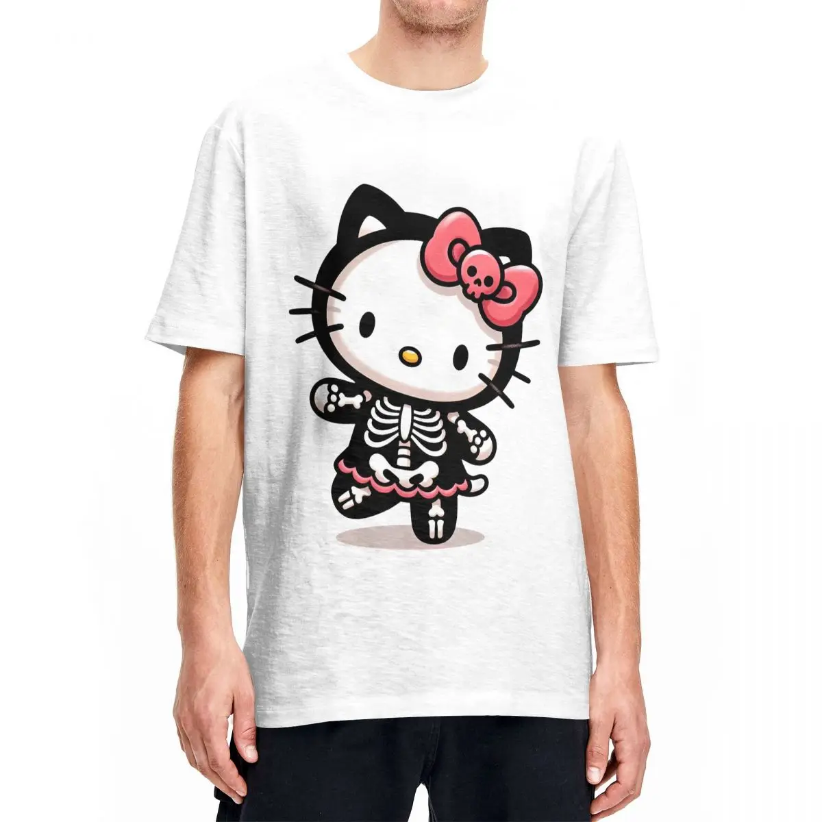 Hello Kitty Nerd Glasses T Shirt Men's Kawaii Cartoon Cat Streetwear Cotton T Shirts Summer Harajuku Tees Oversized Tops
Hello Kitty Nerd Glasses T Shirt Men's Kawaii Cartoon Cat Streetwear Cotton T Shirts Summer Harajuku Tees Oversized Tops