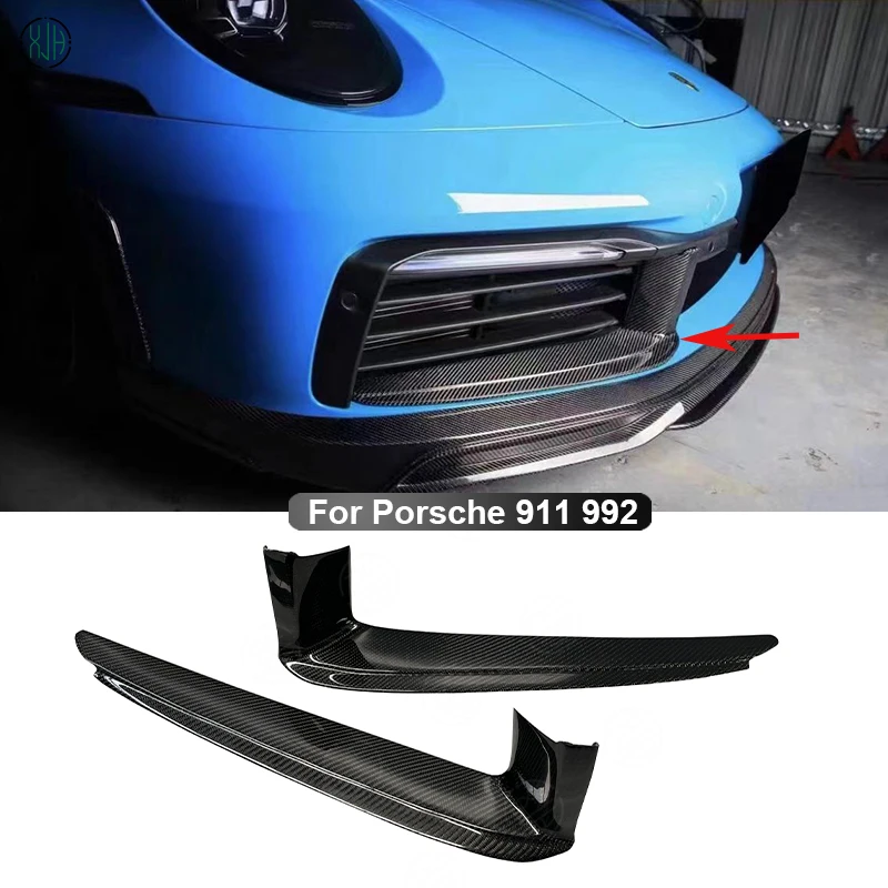 For Porsche Carrera 911 992 2019+ Carbon Fiber Car Front Bumper Fog Light Covers Lamp Trim Splitters Parts Upgrade Body kit
For Porsche Carrera 911 992 2019+ Carbon Fiber Car Front Bumper Fog Light Covers Lamp Trim Splitters Parts Upgrade Body kit