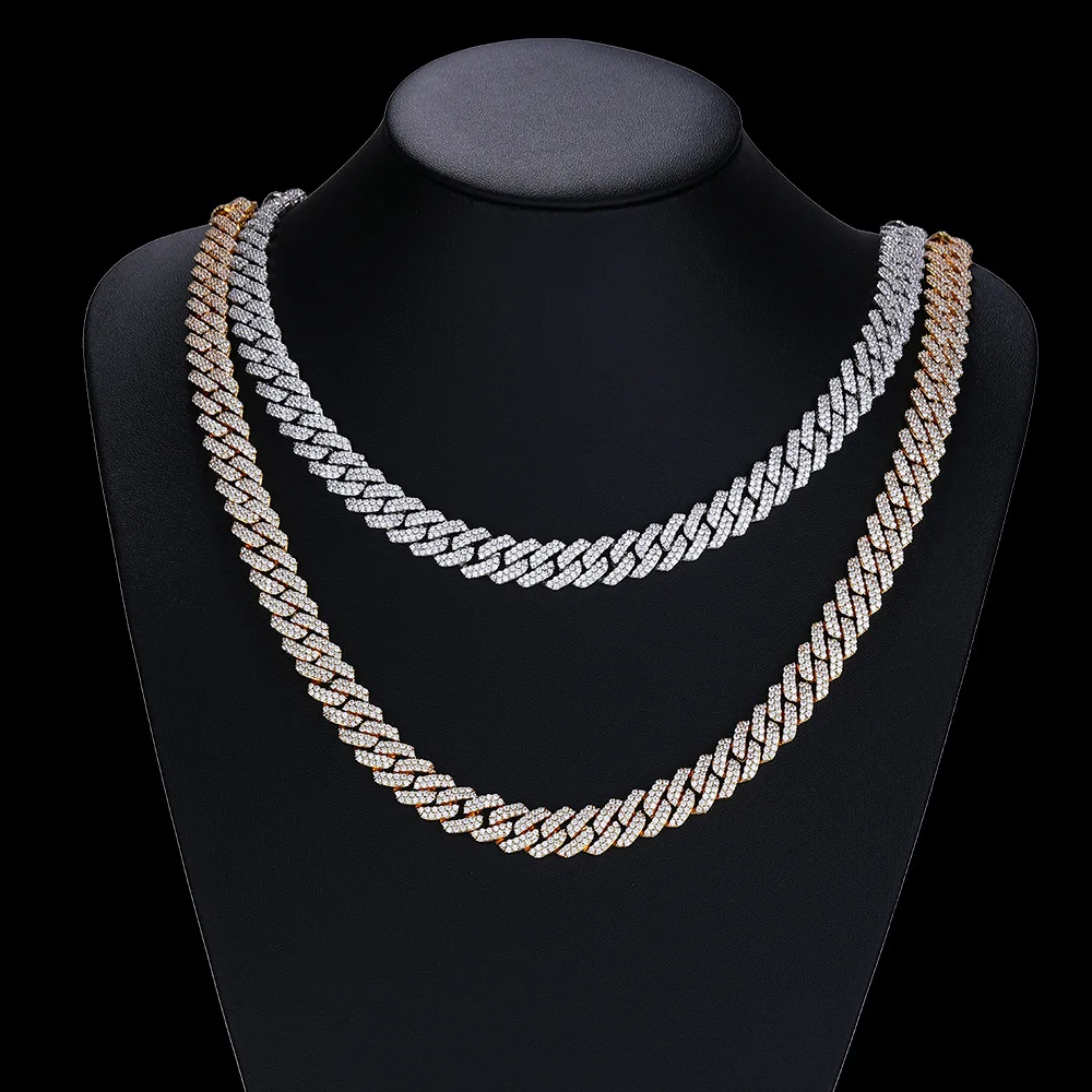 12mm Rhombus Cuban Link Necklace, Zirconia Inlaid, Unisex Hip Hop Jewelry with Trendy Geometric Design
12mm Rhombus Cuban Link Necklace, Zirconia Inlaid, Unisex Hip Hop Jewelry with Trendy Geometric Design