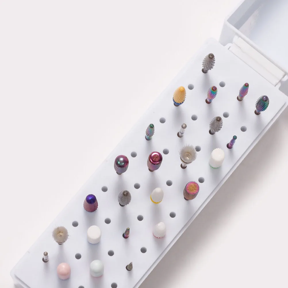 Nail Drill Bits Storage Box 48 Grinding ganizer Manicure Tool Holder Display Case for Polishing White ABS Plastic
Nail Drill Bits Storage Box 48 Grinding ganizer Manicure Tool Holder Display Case for Polishing White ABS Plastic