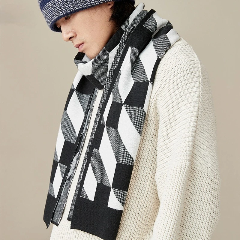 Autumn Winter New Men's Scarf Thickened Cold-Proof Knitted Neck Warmer Versatile Japanese Style Gift for Boyfriend's Birthday
Autumn Winter New Men's Scarf Thickened Cold-Proof Knitted Neck Warmer Versatile Japanese Style Gift for Boyfriend's Birthday