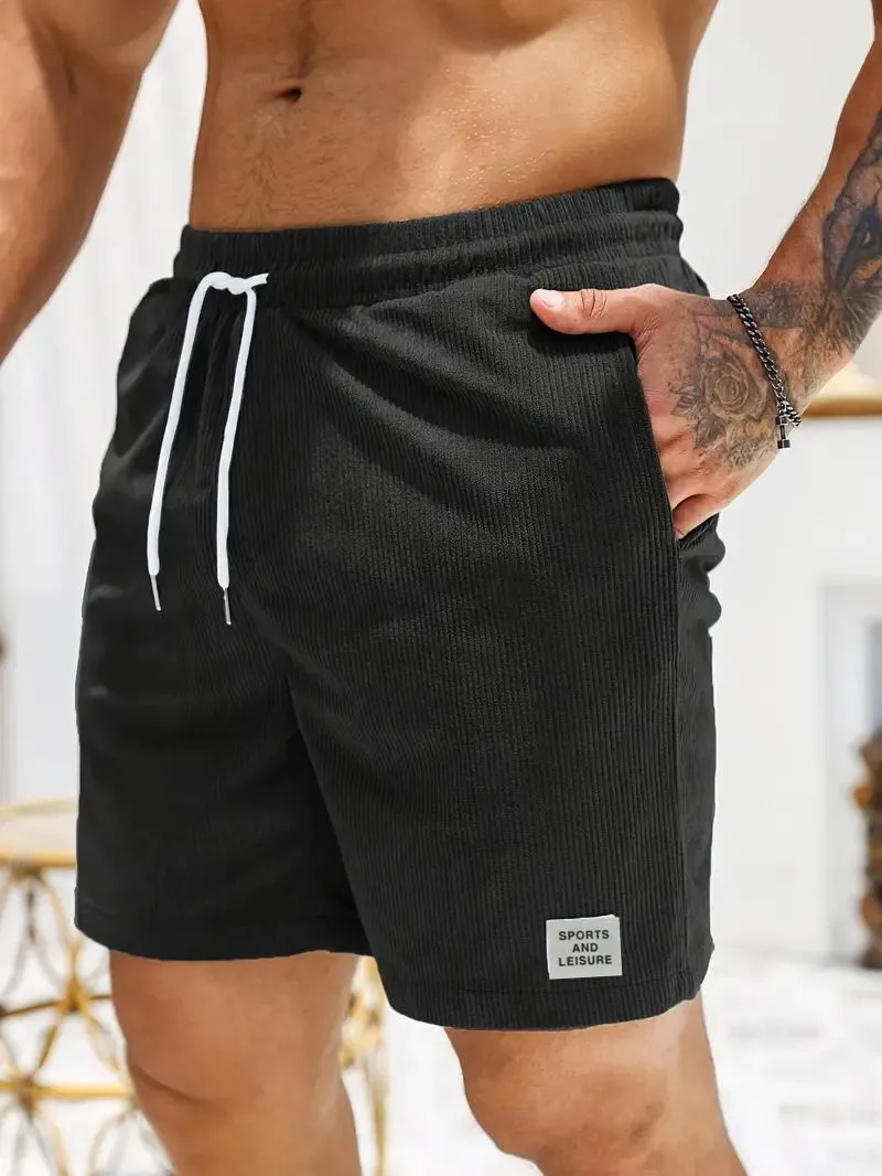 New men's solid-color lace sports pants in summer. Corduroy basic quarter-length shorts, men's elastic drawstring casual pants.
New men's solid-color lace sports pants in summer. Corduroy basic quarter-length shorts, men's elastic drawstring casual pants.