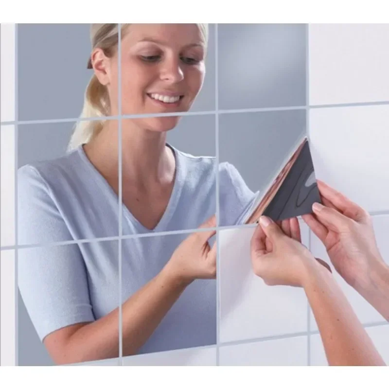 Mirror Wall Sticker Square Self-adhesive Mirror Tile Bathroom Living Room Art Decoration Detachable Mirror Wall Sticker
Mirror Wall Sticker Square Self-adhesive Mirror Tile Bathroom Living Room Art Decoration Detachable Mirror Wall Sticker