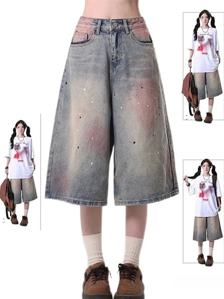 American Fashion Tie-Dye Graffiti Straight Leg Wide Jeans Vintage Trend Straight Leg Loose Jeans Hip-hop Street Baggy Jeans
American Fashion Tie-Dye Graffiti Straight Leg Wide Jeans Vintage Trend Straight Leg Loose Jeans Hip-hop Street Baggy Jeans